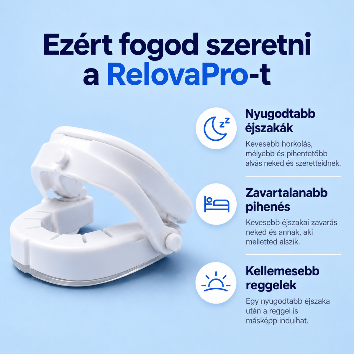 RelovaPro – Horkoláscsökkentő szájbetét